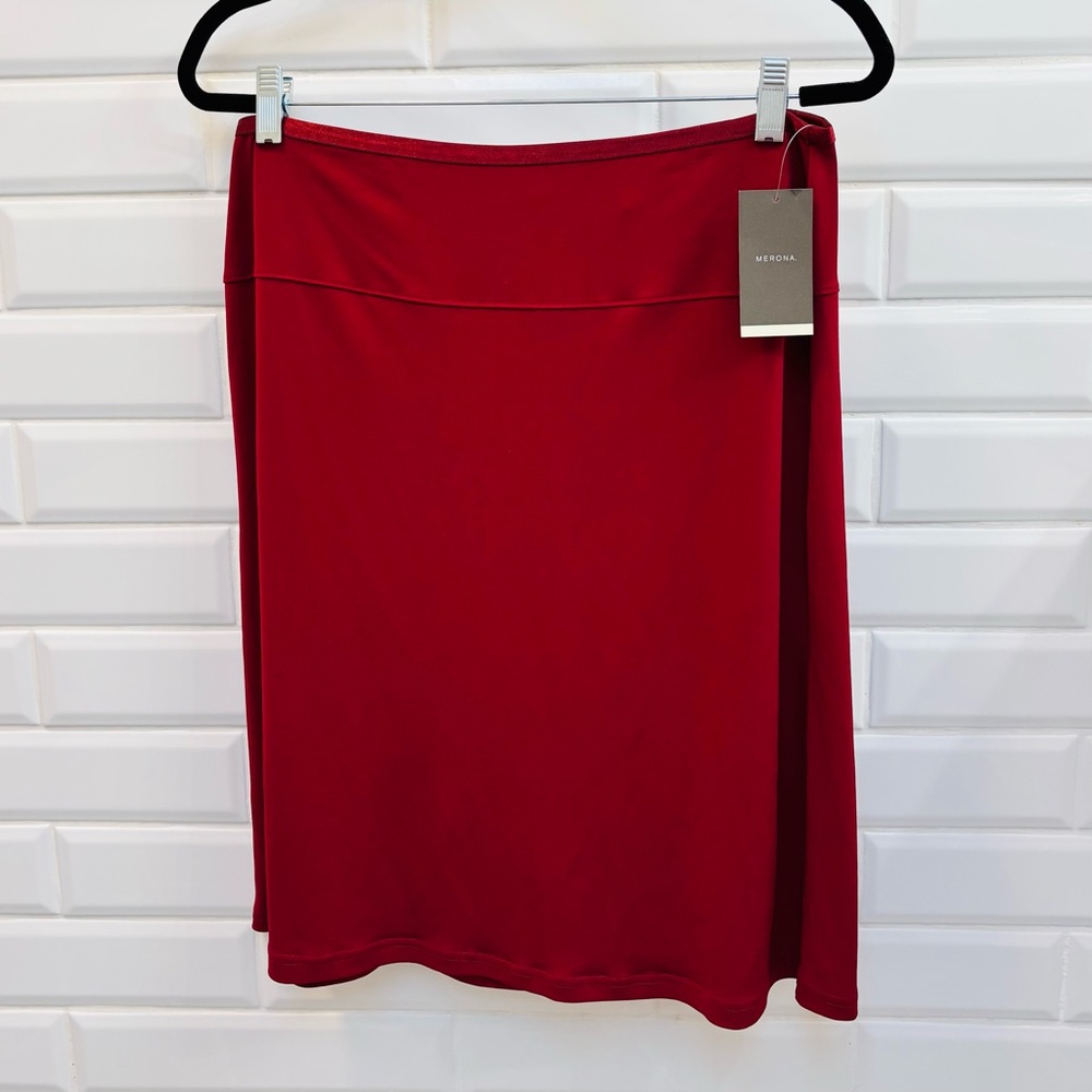 NWT Vintage Women’s Medium Merona Red A-Line Skirt